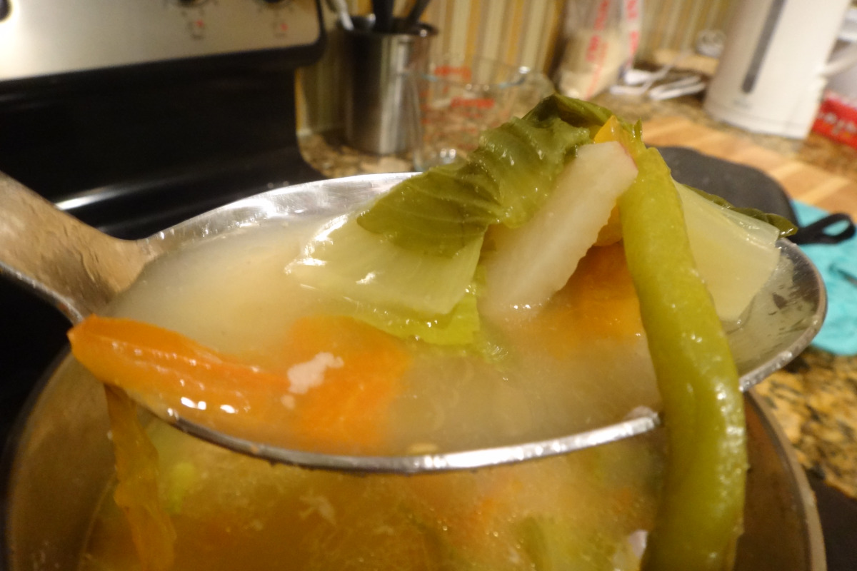 Sinigang Tamarind Soup with Pork and Vegetables