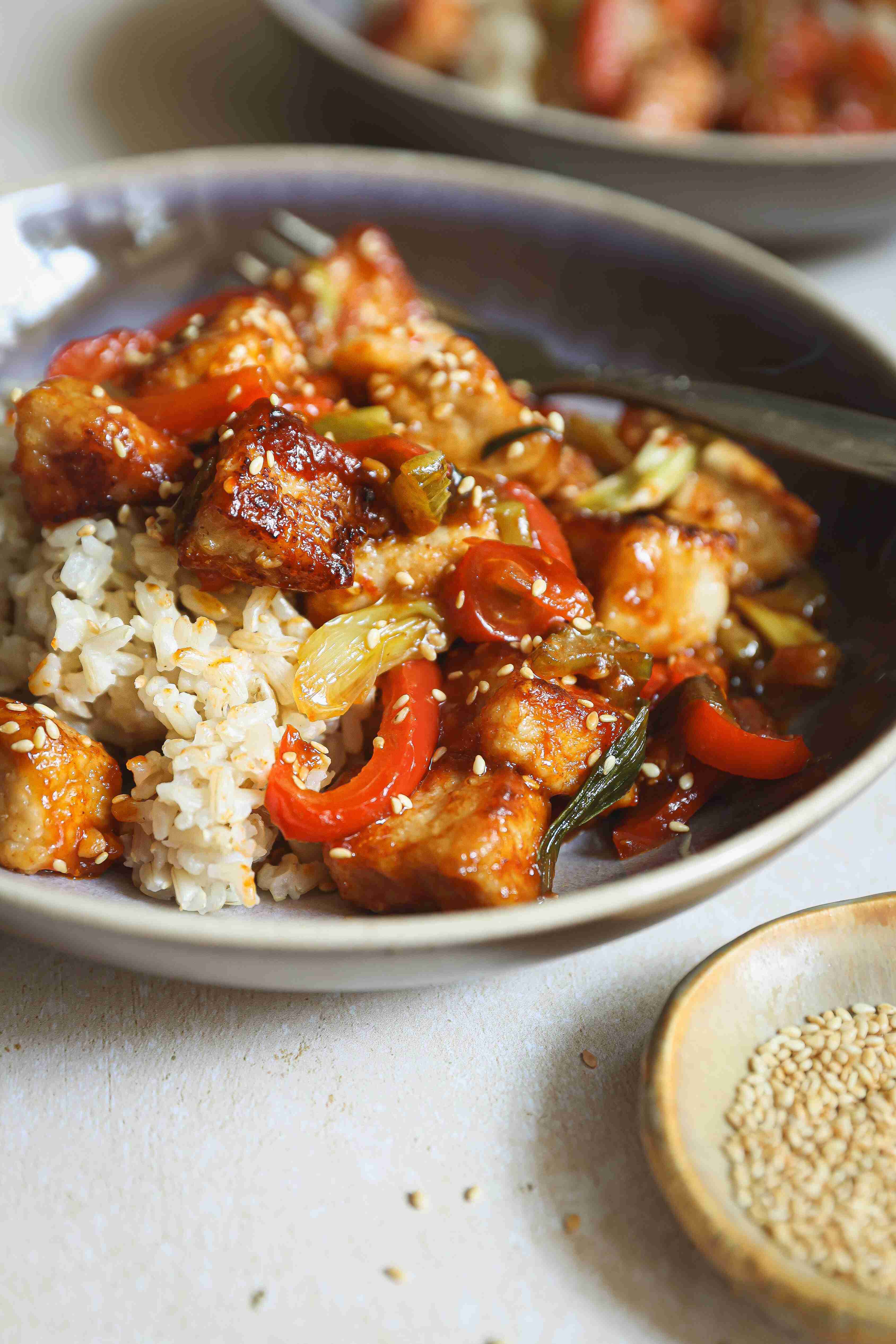Intermediate Stir-Fried Korean Pork with Gochujang and Vegetables