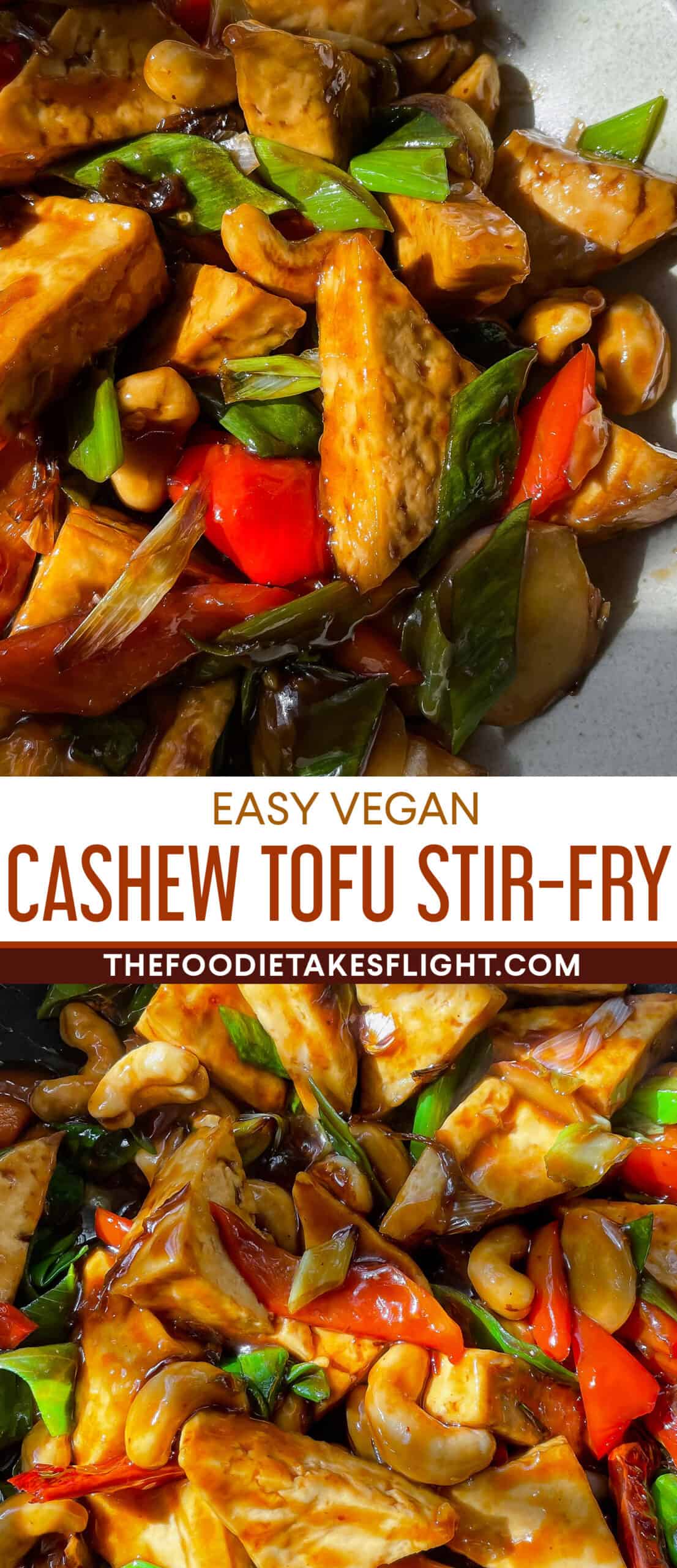 Spicy Tofu Stir-Fry with Bell Peppers and Cashews