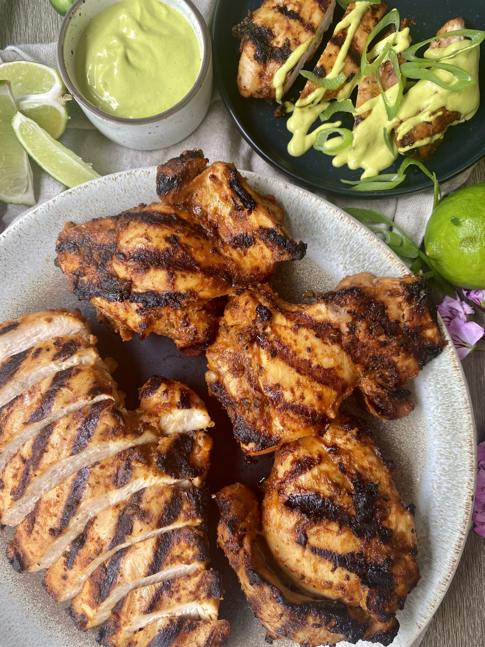 Roasted Peruvian Corn and Aji Amarillo Chicken