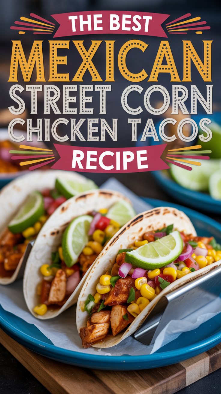 Mexican Street Corn-Inspired Grilled Chicken Tacos