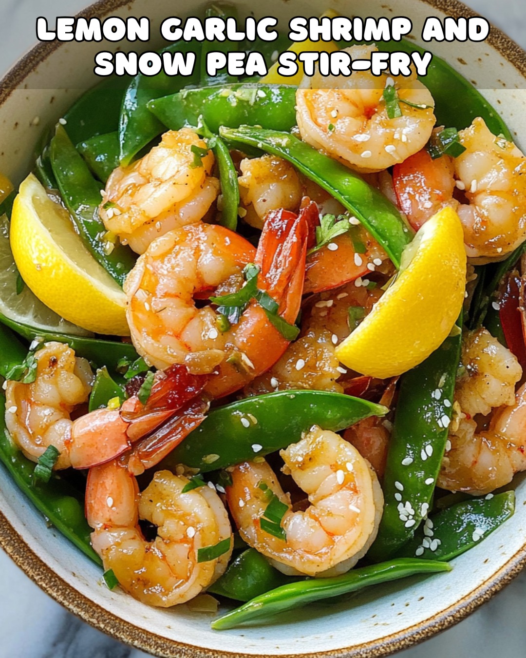 Spicy Shrimp Stir-Fry with Garlic and Snow Peas