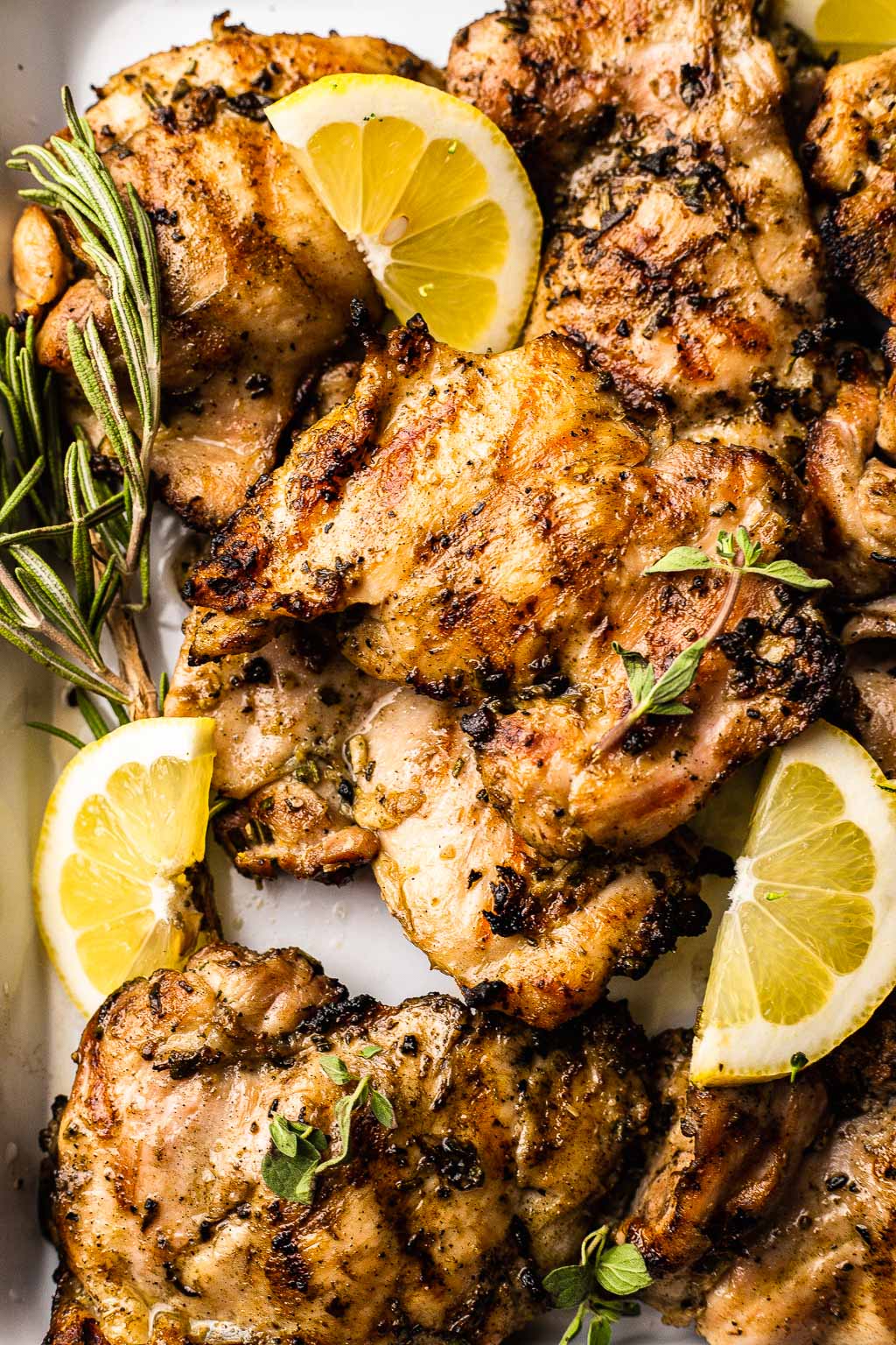 Grilled Lemon-Garlic Chicken with Fresh Herb Salad