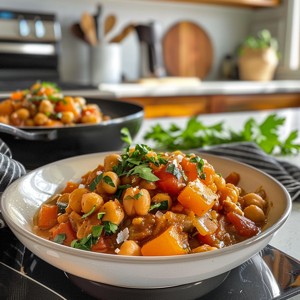 Multigenerational Vegetable and Chickpea Stew