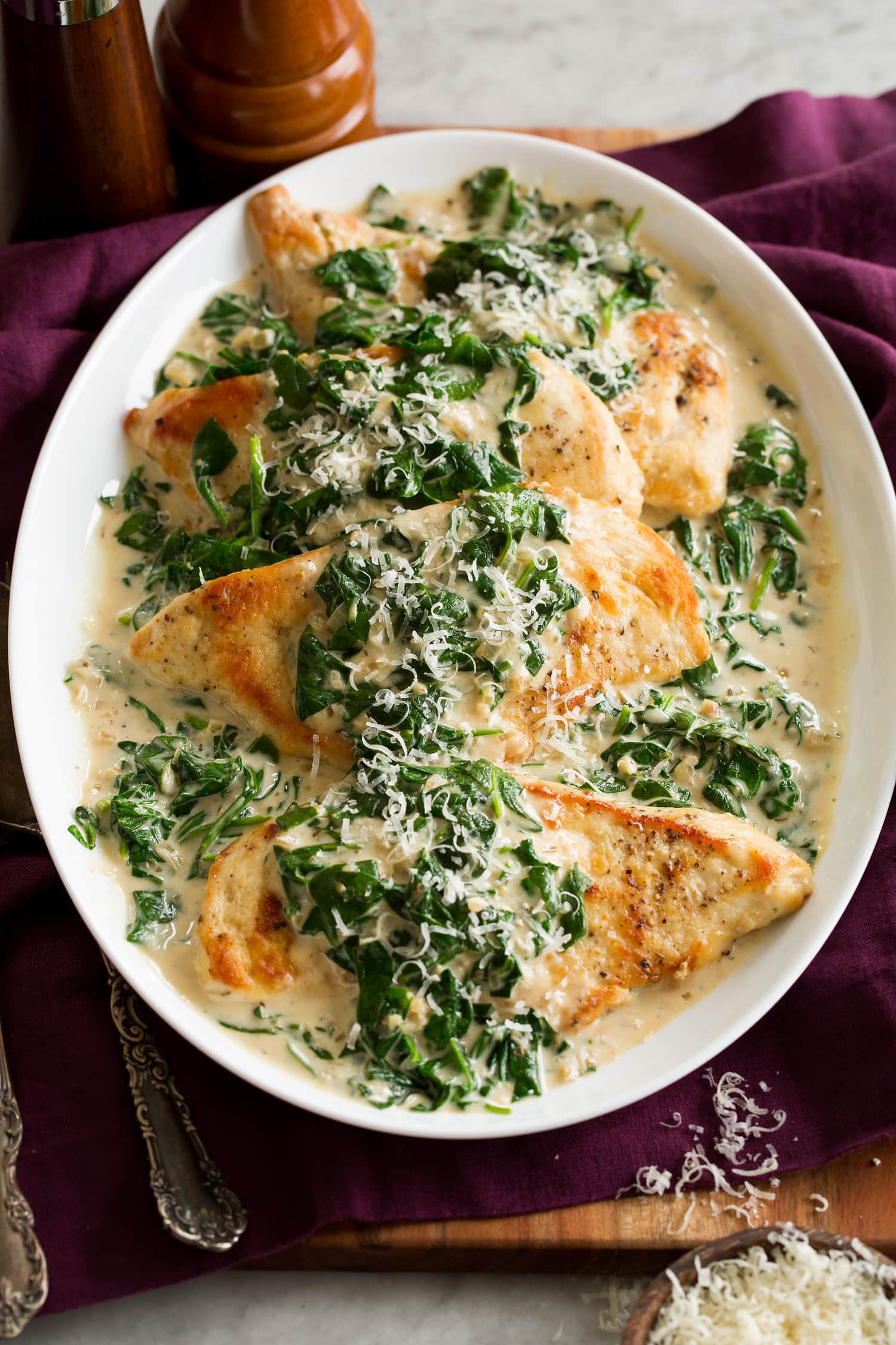 Chicken Florentine with Creamy Spinach Sauce
