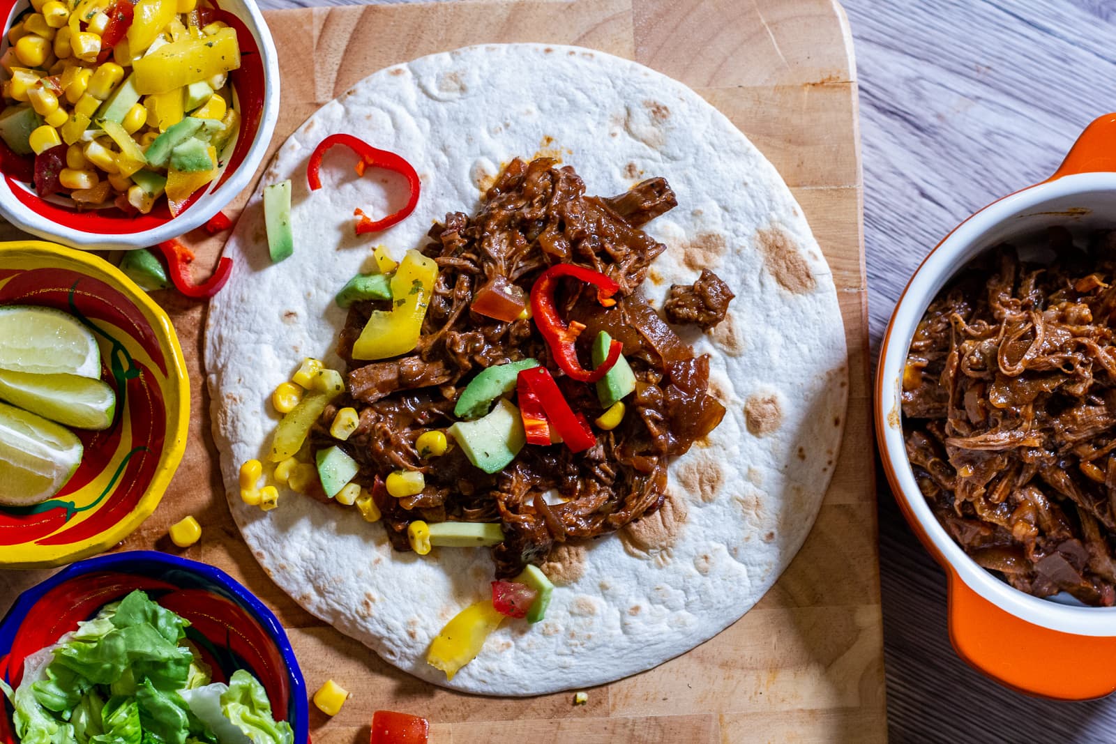 Slow-Cooked Spicy Beef Tacos with Pickled Vegetables