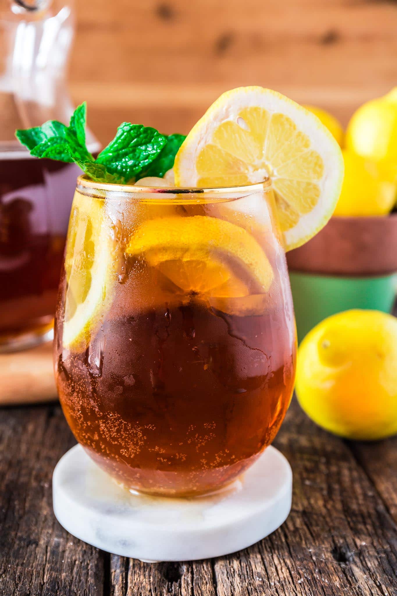 Iced Tea Cognac Punch with Grand Marnier