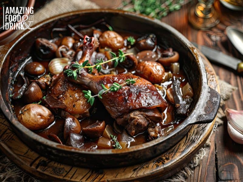 French Coq au Vin with Heritage Tomatoes