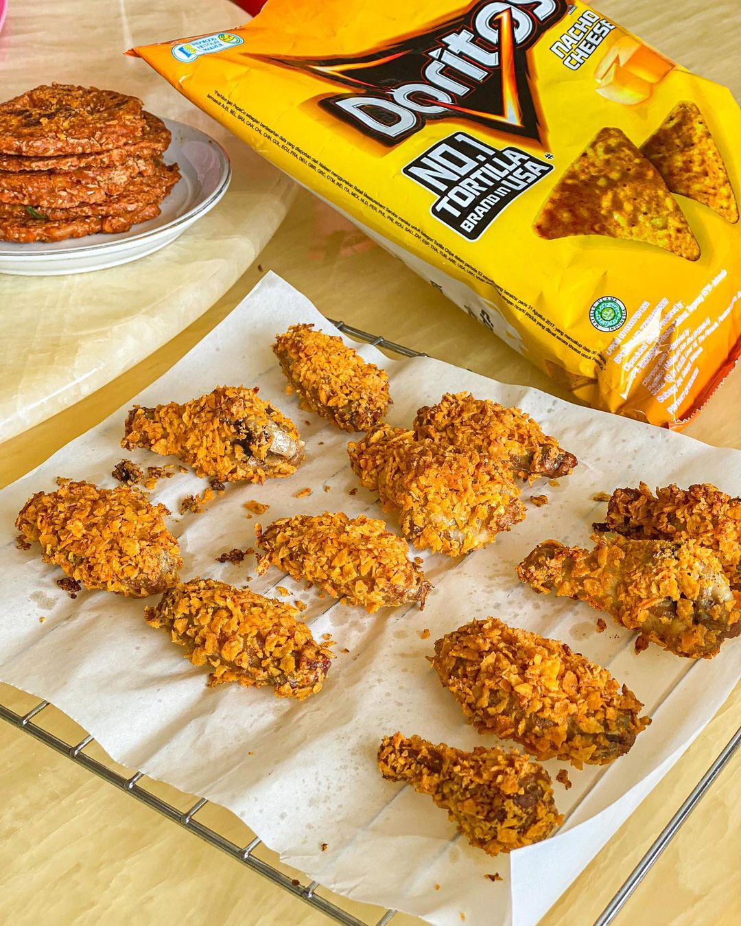 Spiced Nacho Wings with Doritos Dust