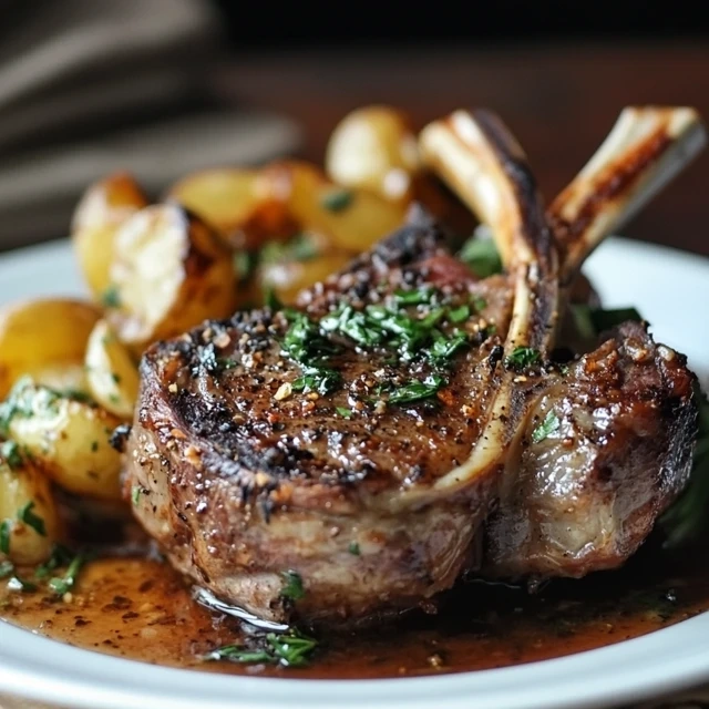 Pan-Seared Lamb Shoulder with Leek and Potato Stew