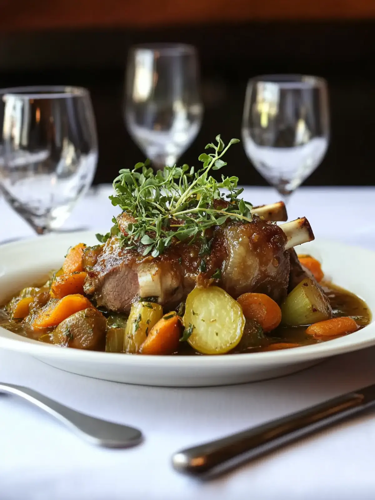 Beer-Braised Irish Lamb Shoulder with Root Vegetables