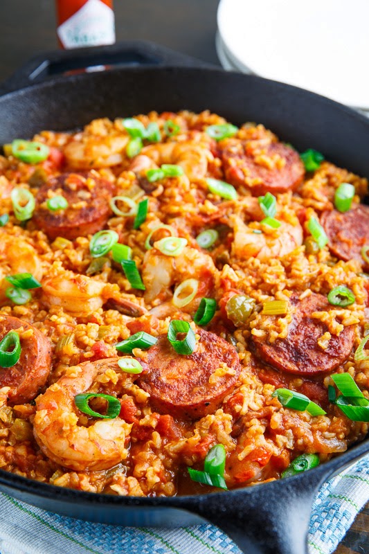 One-Pot Cajun Sausage and Shrimp Jambalaya