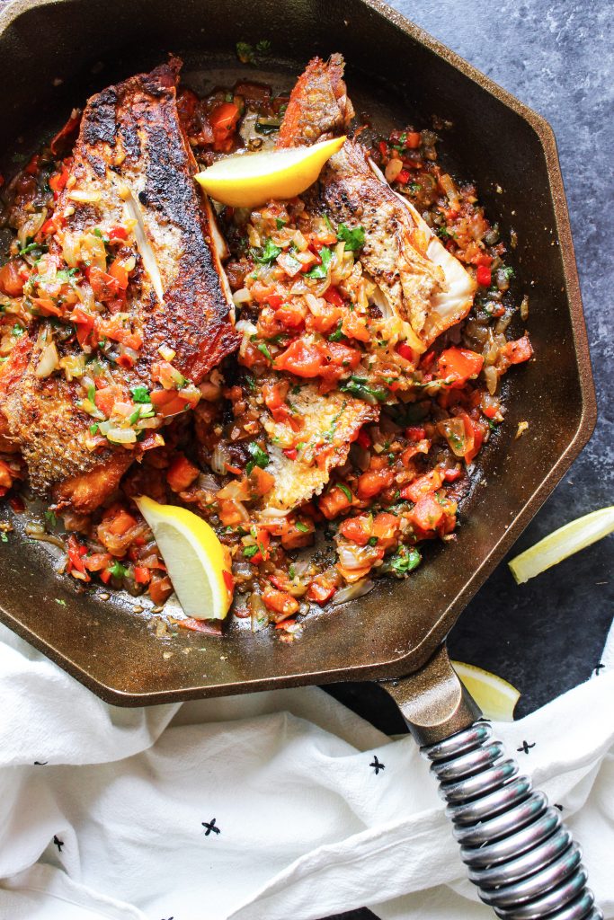 Pan-Seared Bahamian Snapper with Coconut Lime Sauce