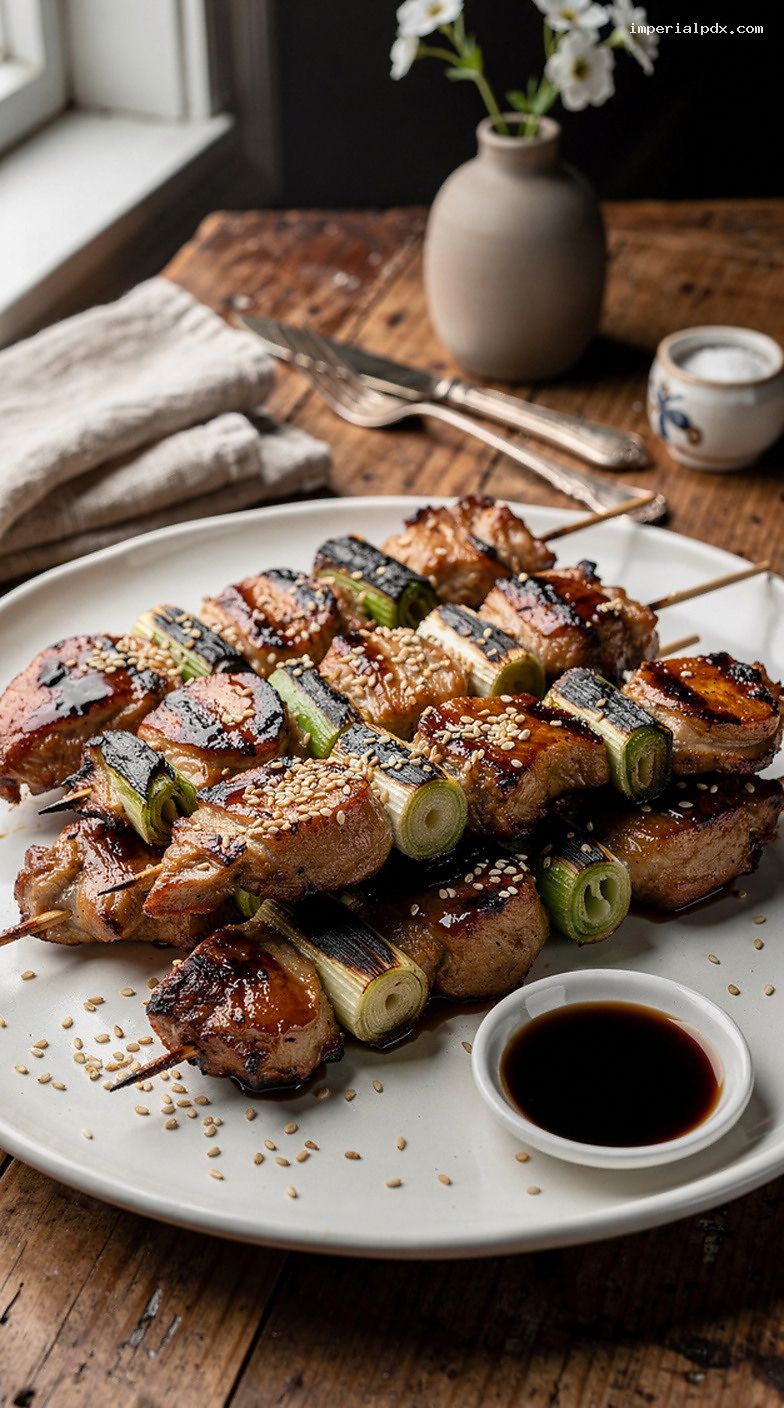 Quick Chicken Yakitori Skewers with Tare Sauce