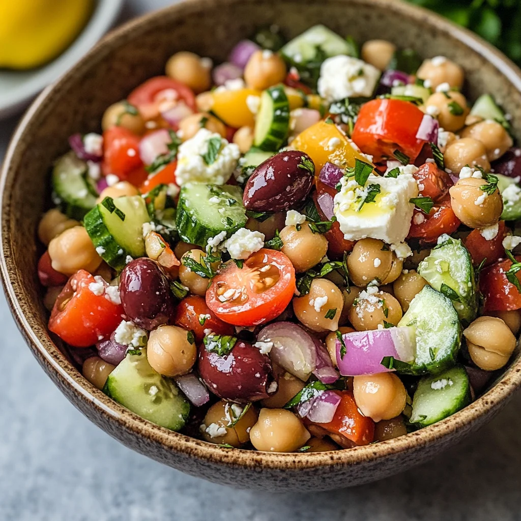 Multigenerational Mediterranean Chickpea and Herb Salad