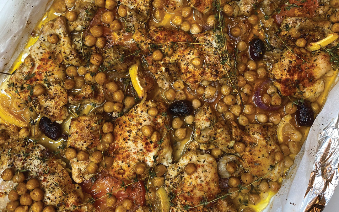Sheet Pan Citrus-Herb Chicken with Chickpeas
