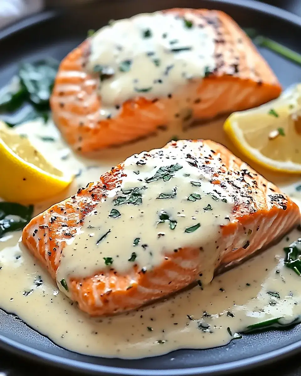 Sautéed Lemon-Dill Salmon with Garlic Spinach