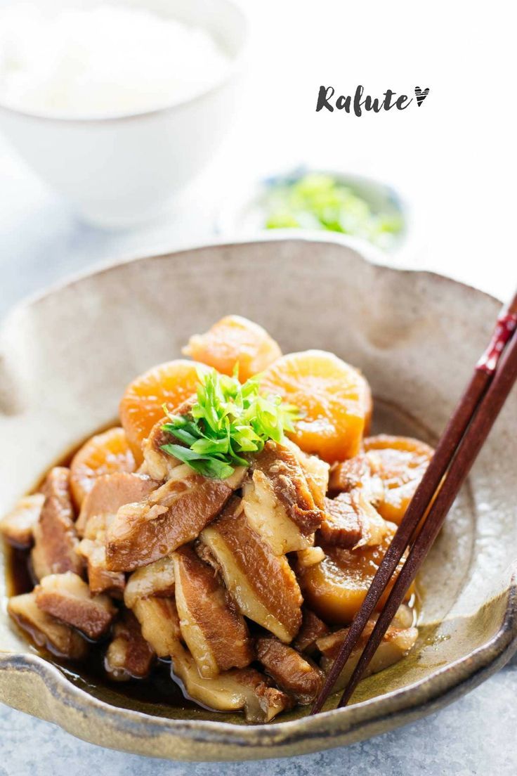 Simmered Okinawan Pork Belly with Tofu and Sweet Potato