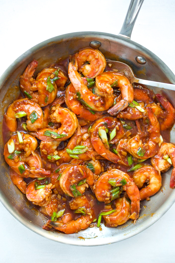 Sautéed Shrimp with Chili Garlic and Ginger