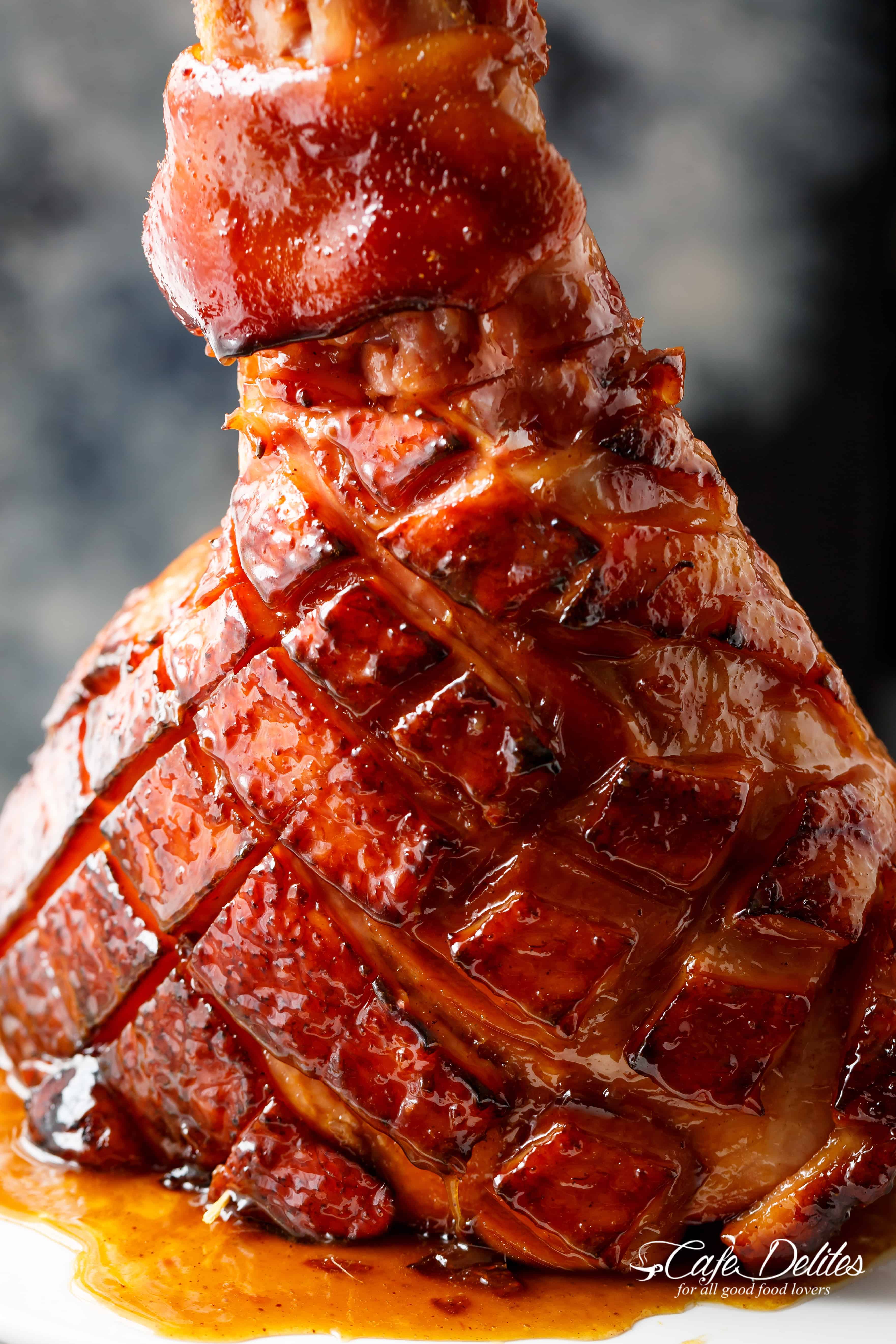 Maple-Glazed Ham with Brown Sugar and Mustard