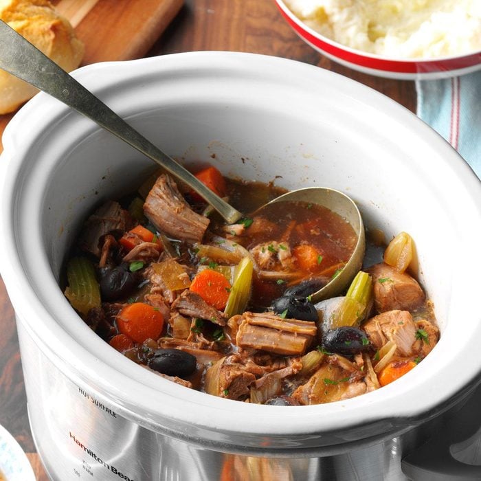 Slow-Cooked Latin American Pork Stew with Plantains