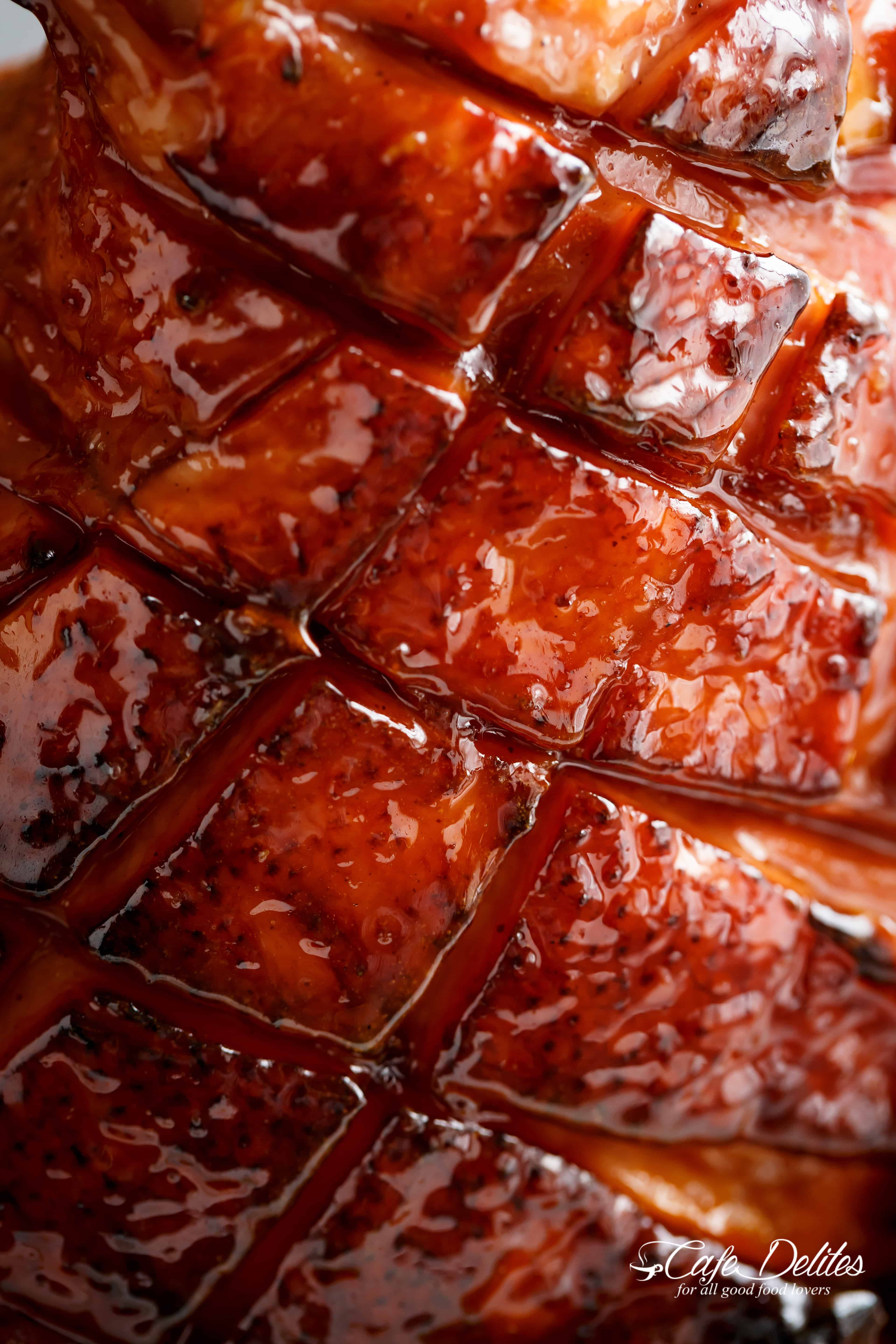 Honey-Glazed Ham with Dijon Mustard and Brown Sugar Crust