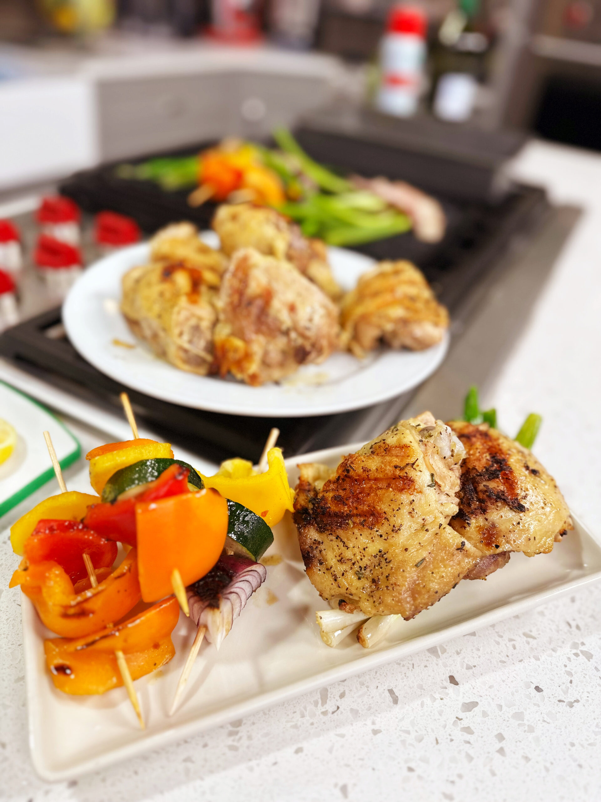 Citrus-Marinated Grilled Chicken Skewers with Summer Herb Relish