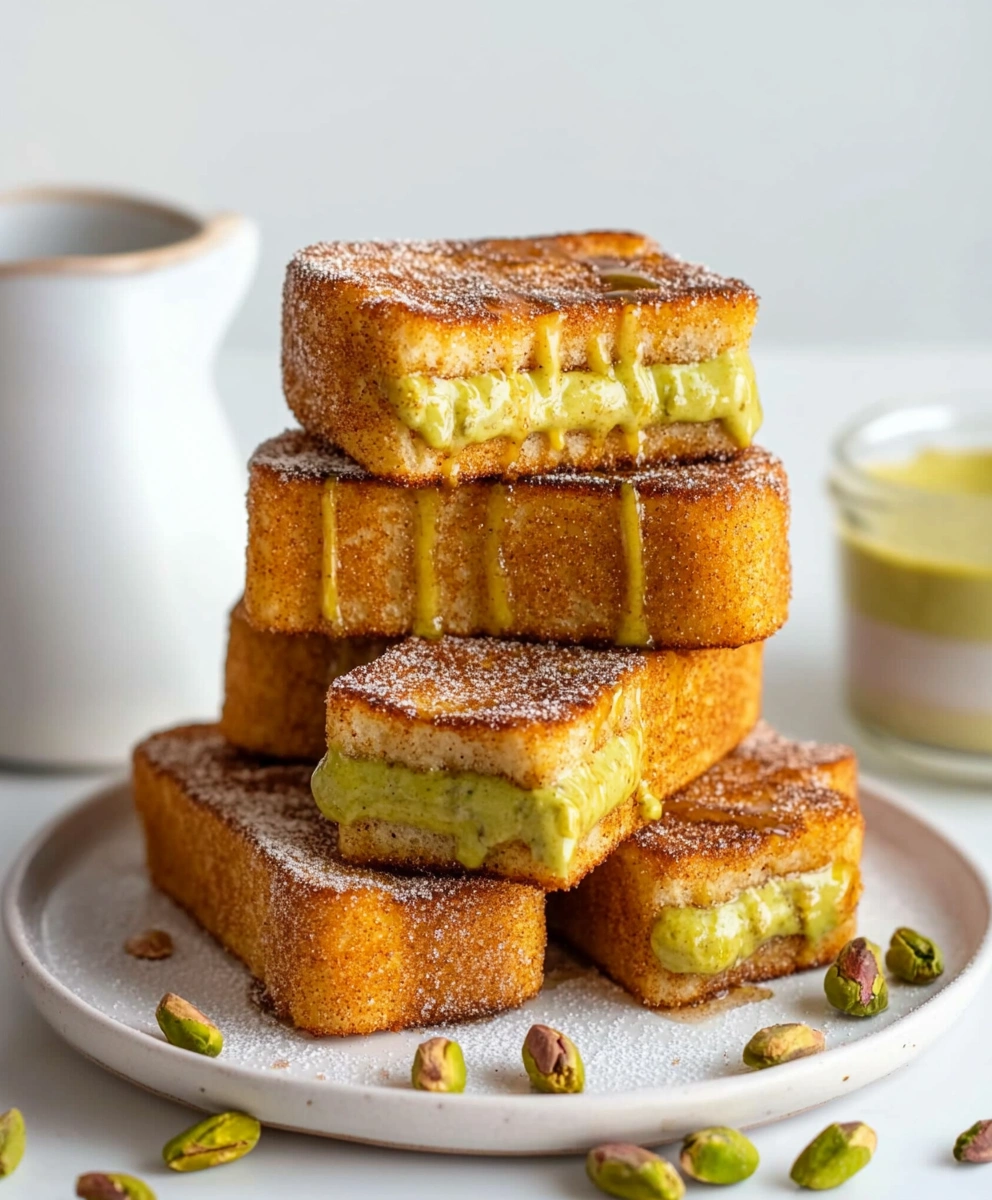 Pistachio-Crusted French Toast with Honey Butter