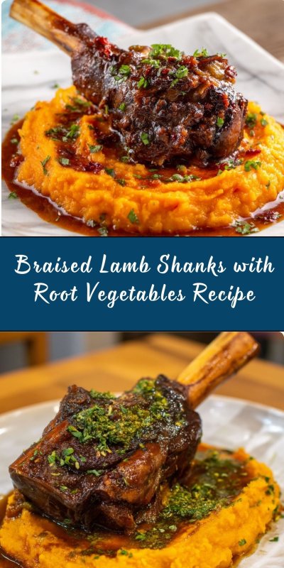 Slow-Braised Irish Lamb Shanks with Root Vegetables