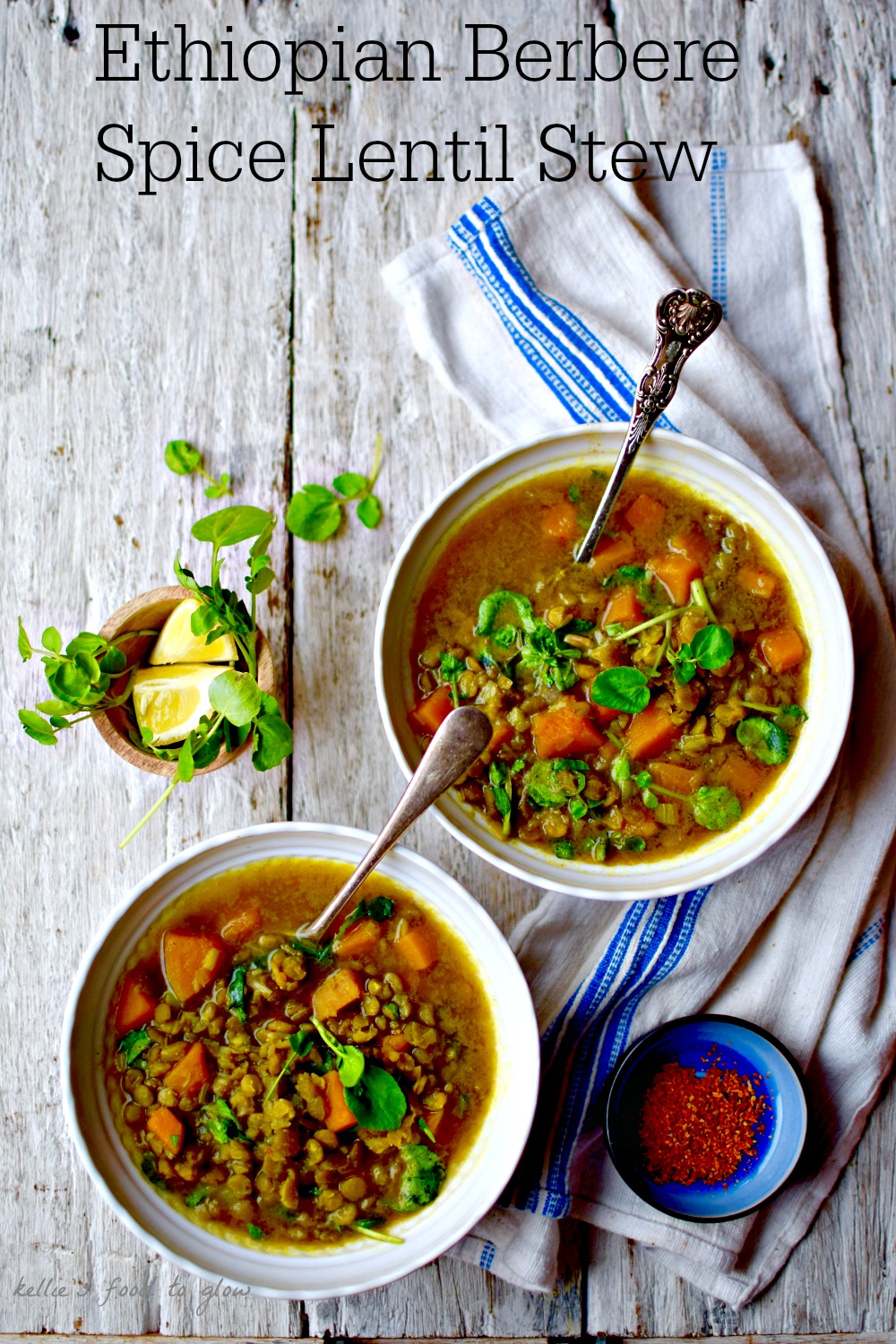 Berbere-Spiced Lentil Stew with Injera Bread