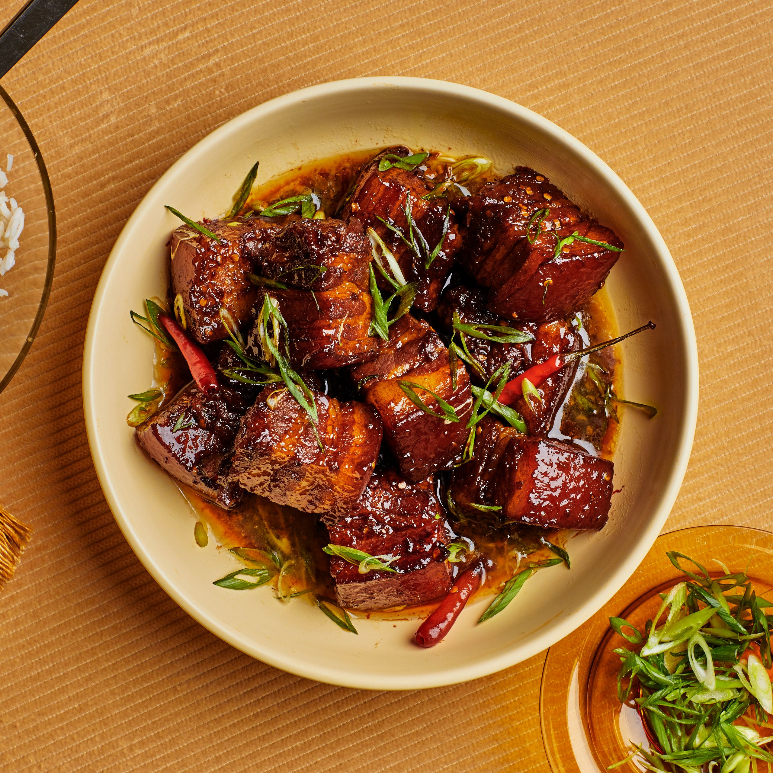 Soy-Braised Pork Belly with Ginger and Scallions