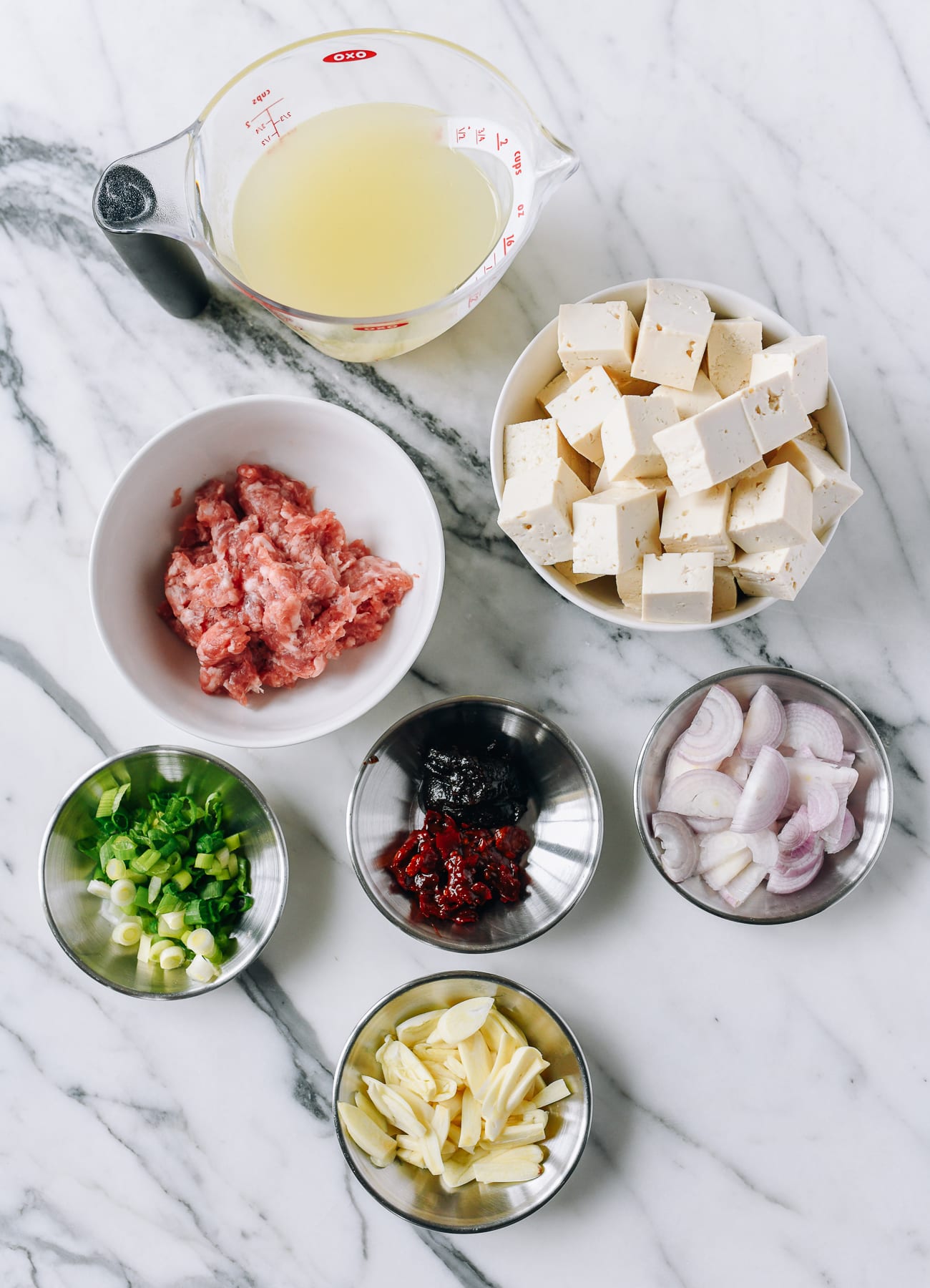 Spicy Stir-Fried Tofu with Garlic and Chili Oil