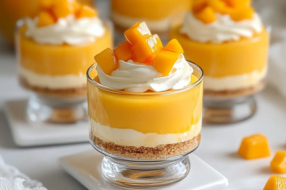 No-Bake Tropical Fruit Cheesecake Cups