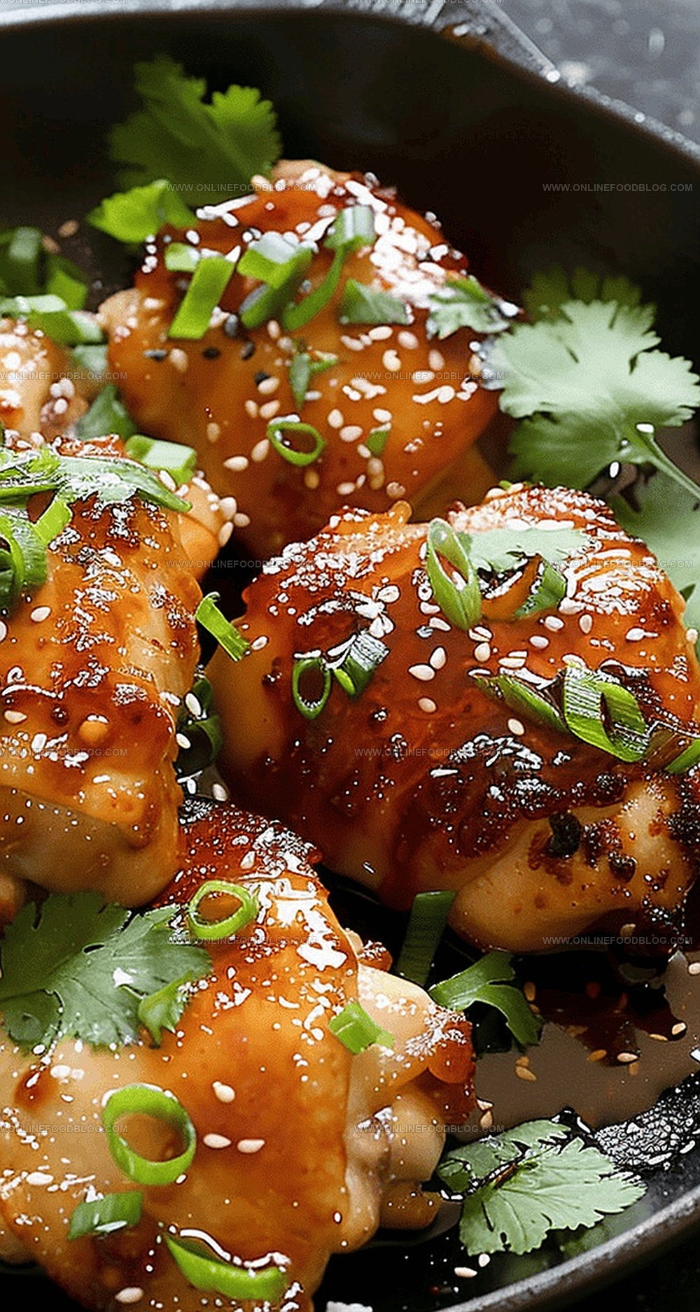 Honey Sriracha Chicken Thighs with Honey-Glazed Carrots