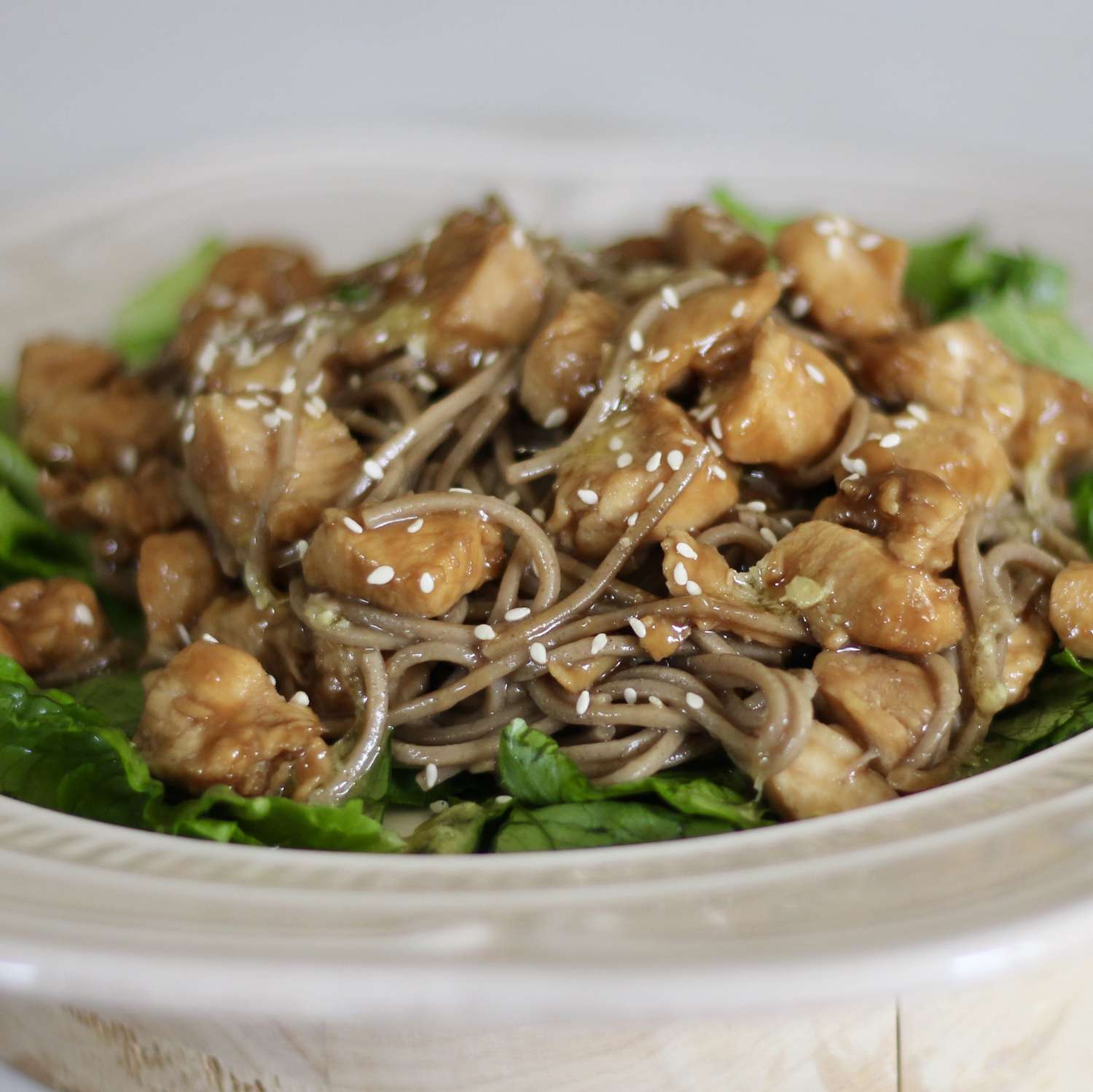 Asian-Inspired Soba Noodles with Teriyaki Chicken and Vegetables