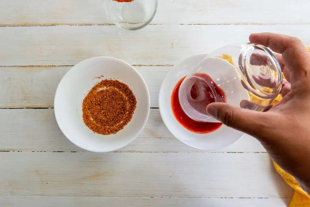 Chamoyada Mango Lime Slush with Tajín Rim