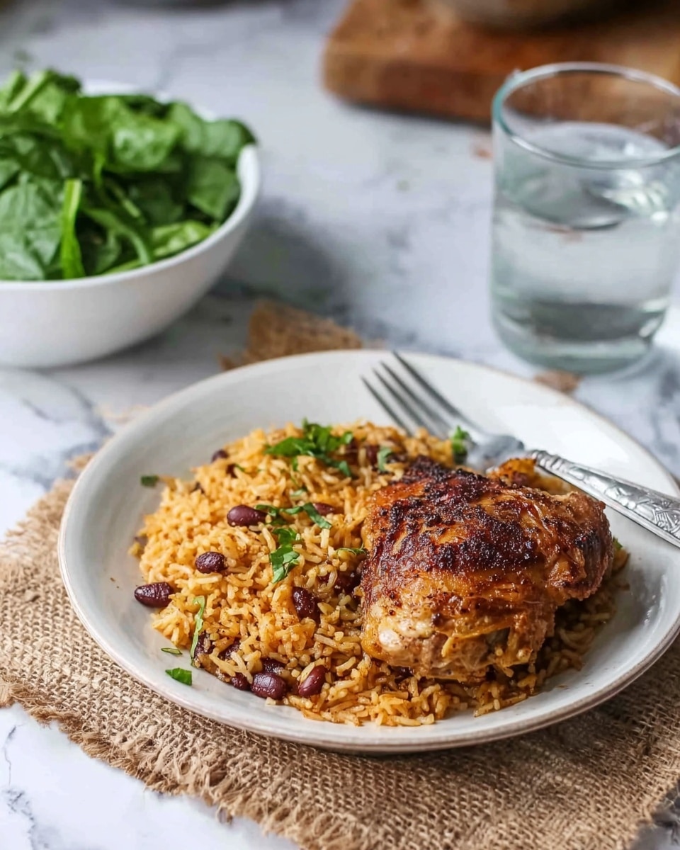 One-Pot Caribbean Jerk Chicken with Rice and Peas
