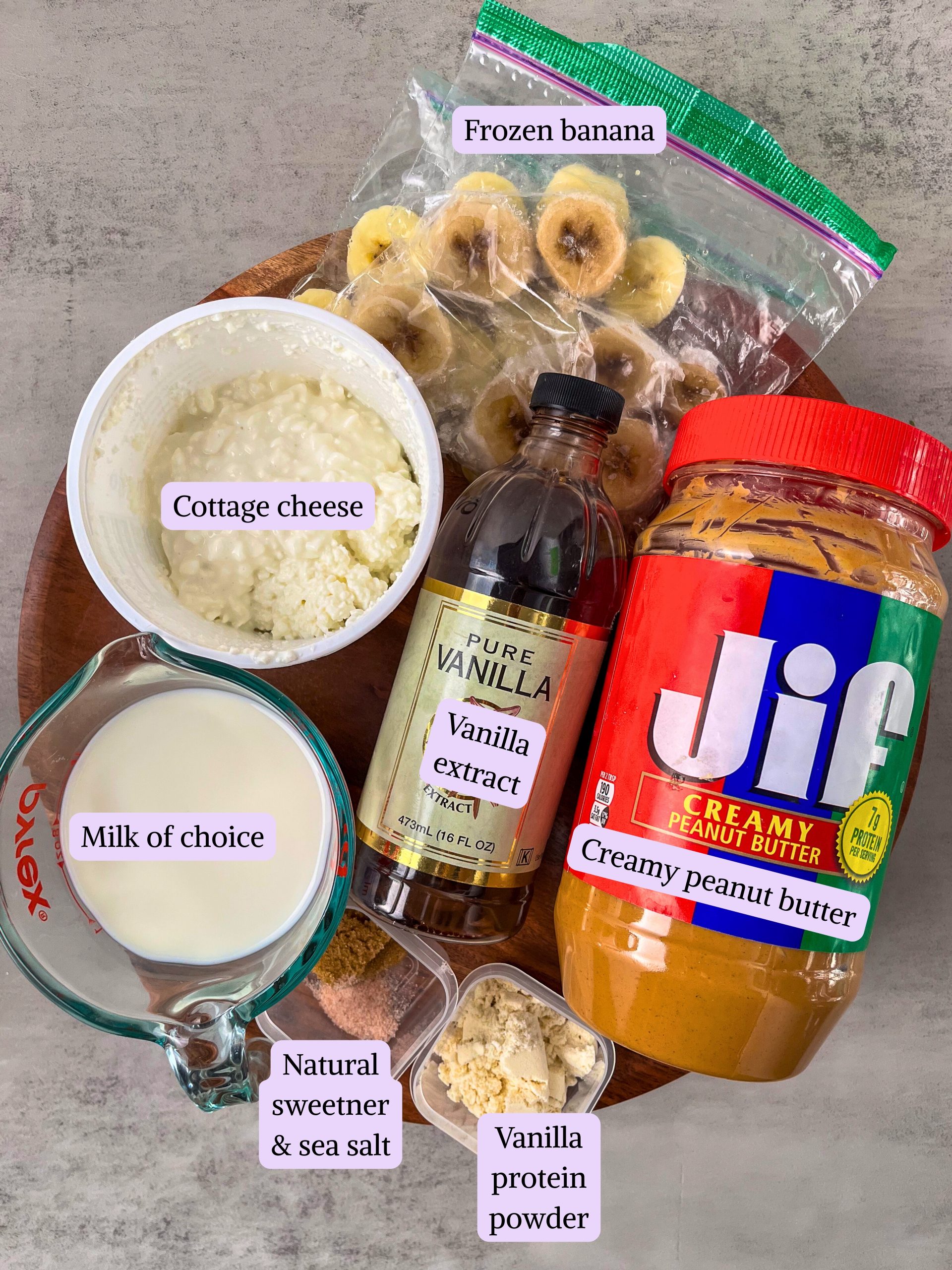 High-Protein Creatine Smoothie with Banana and Peanut Butter