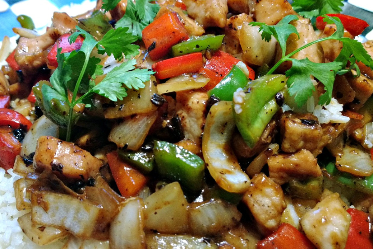 Stir-Fried Pork with Black Bean and Chili Sauce