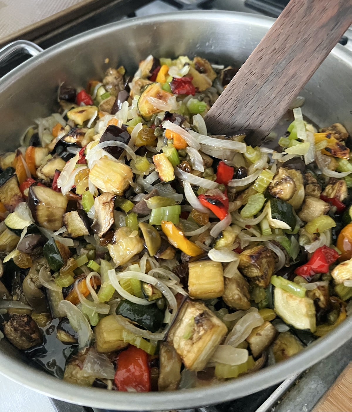 Roasted Vegetable Caponata with Balsamic and Pine Nuts