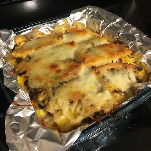 Puerto Rican Pastelón Layered Sweet Plantain Casserole