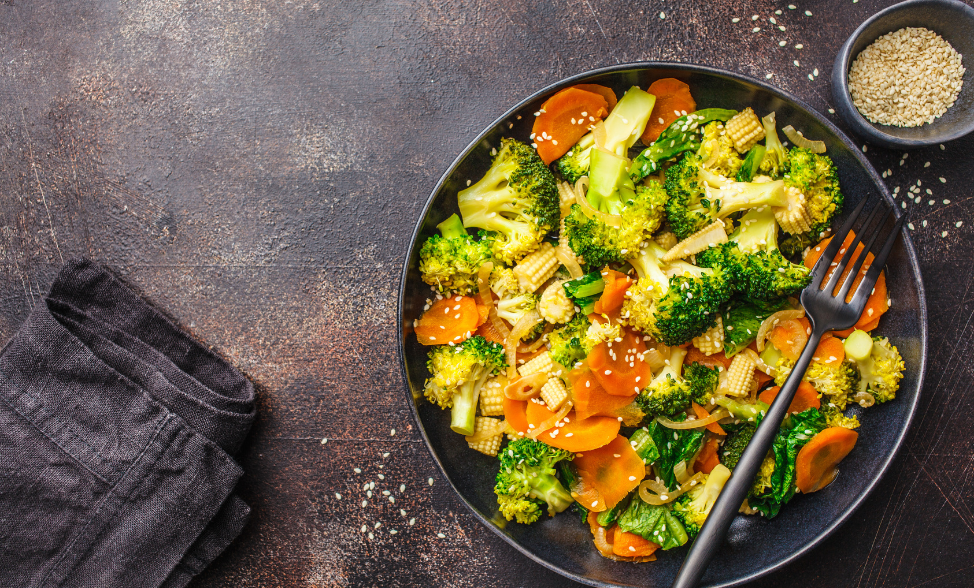 Vegetable Stir-Fry with Ginger, Garlic, and Tamari Glaze