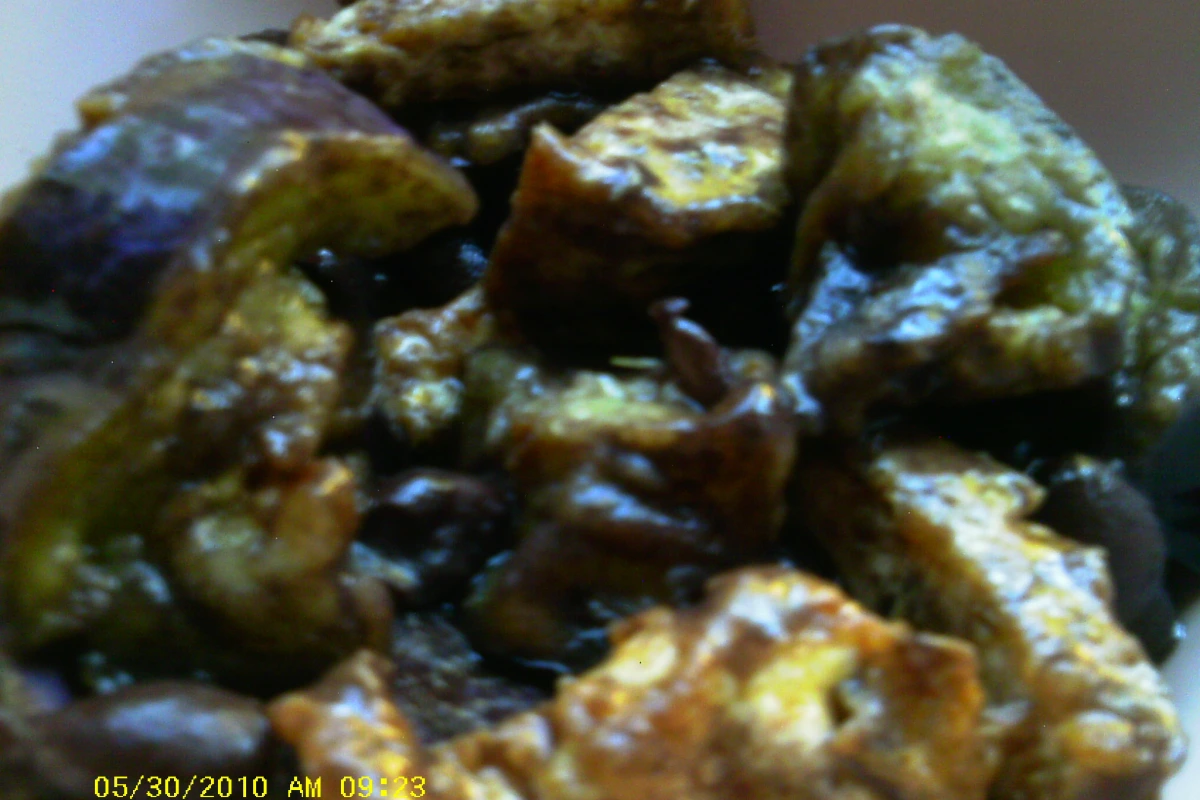 Wok-Fried Garlic Eggplant in Black Bean Sauce