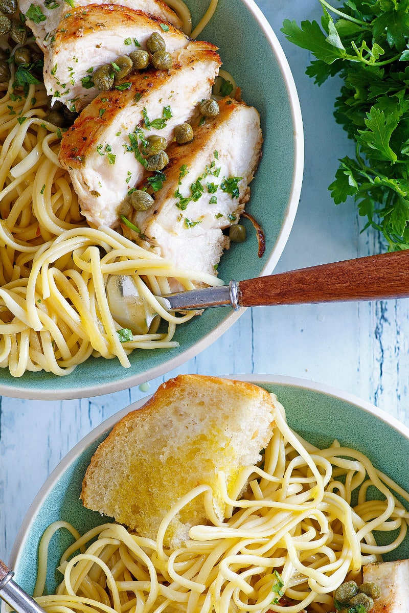 Pan-Seared Chicken Milanese with Lemon-Caper Sauce