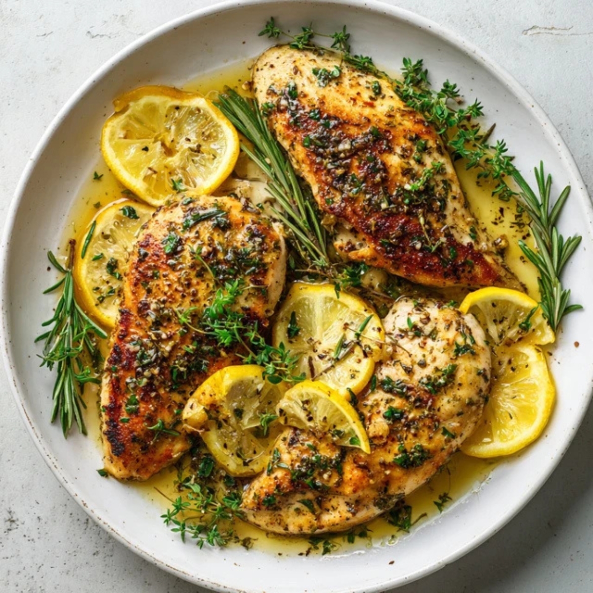 Citrus-Glazed Lemon Herb Chicken