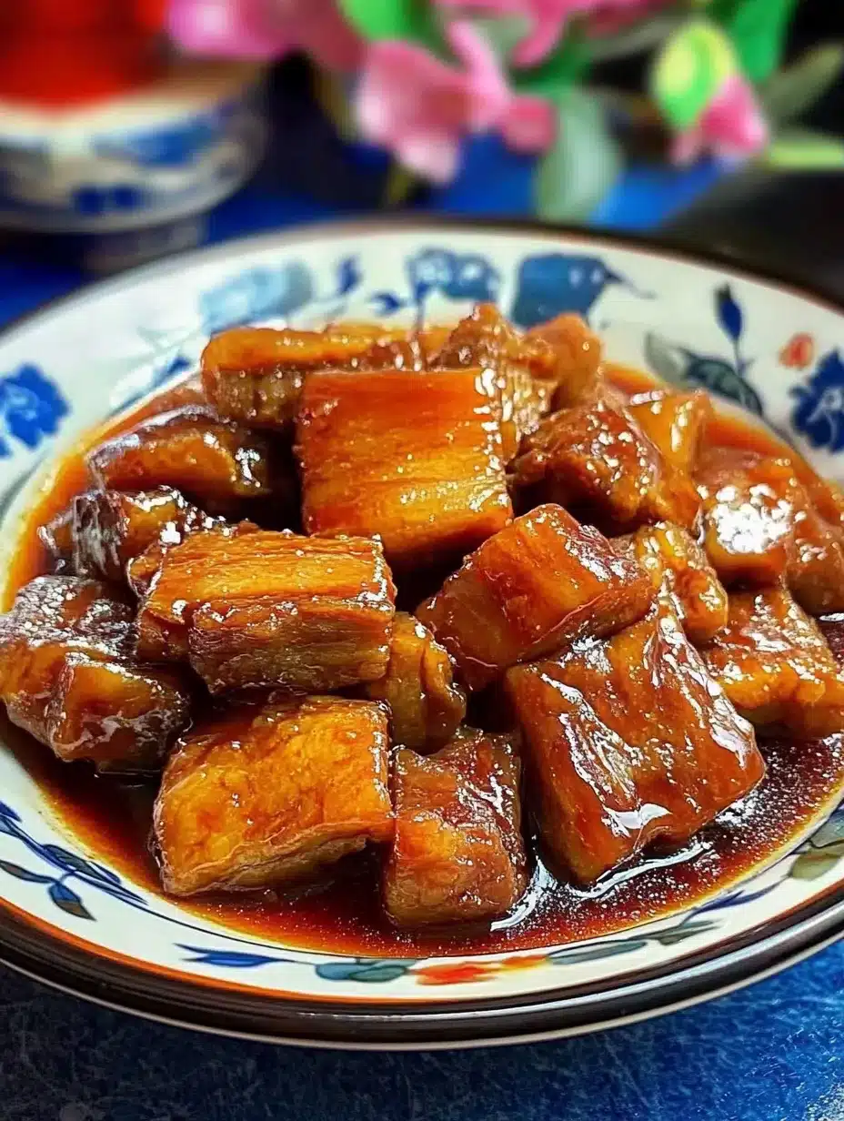 Slow-Simmered Chinese Red-Braised Pork Belly