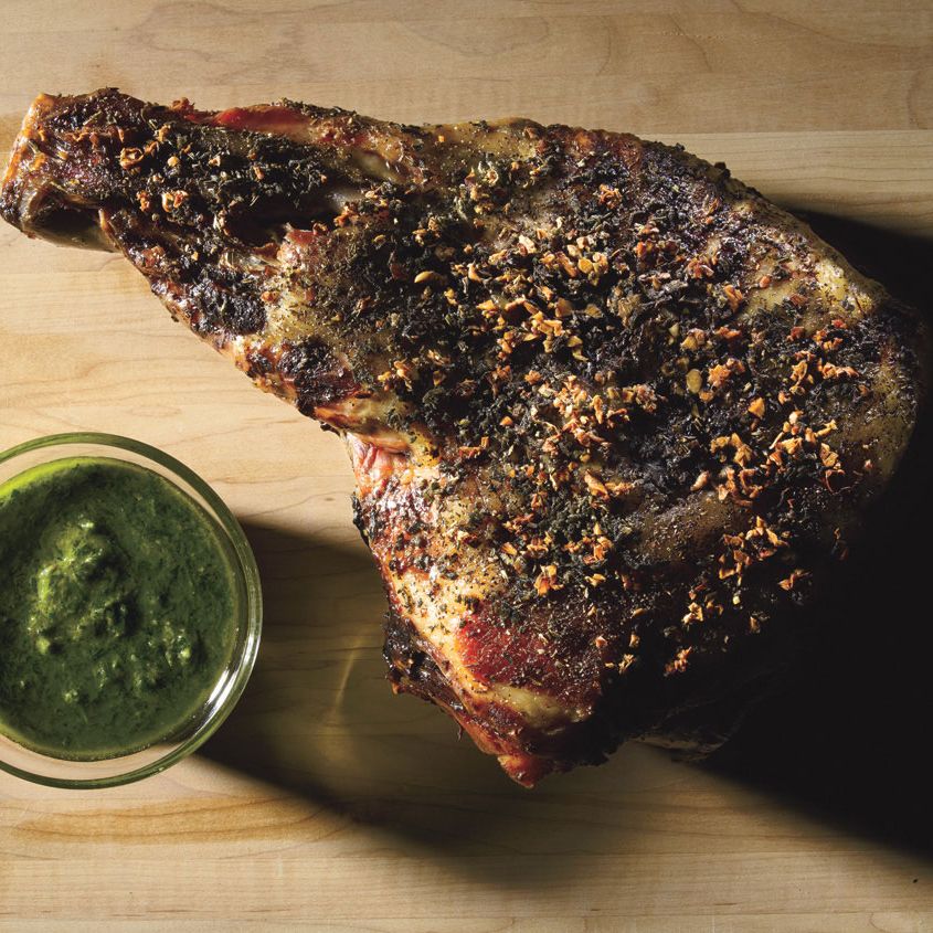 Slow-Cooked Peruvian-Style Pork Shoulder with Aji Verde