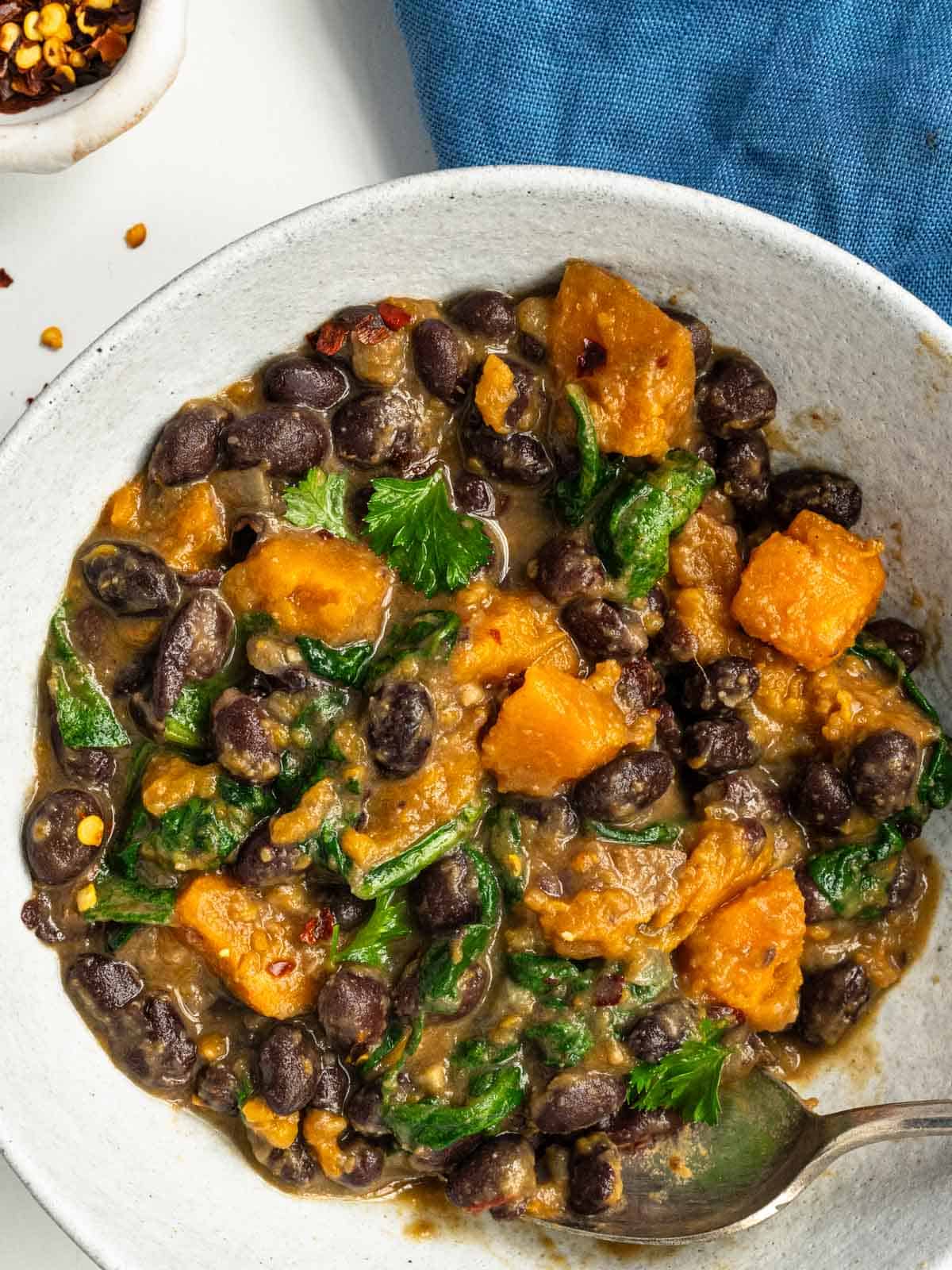 Vegan Caribbean Black Bean and Sweet Potato Stew