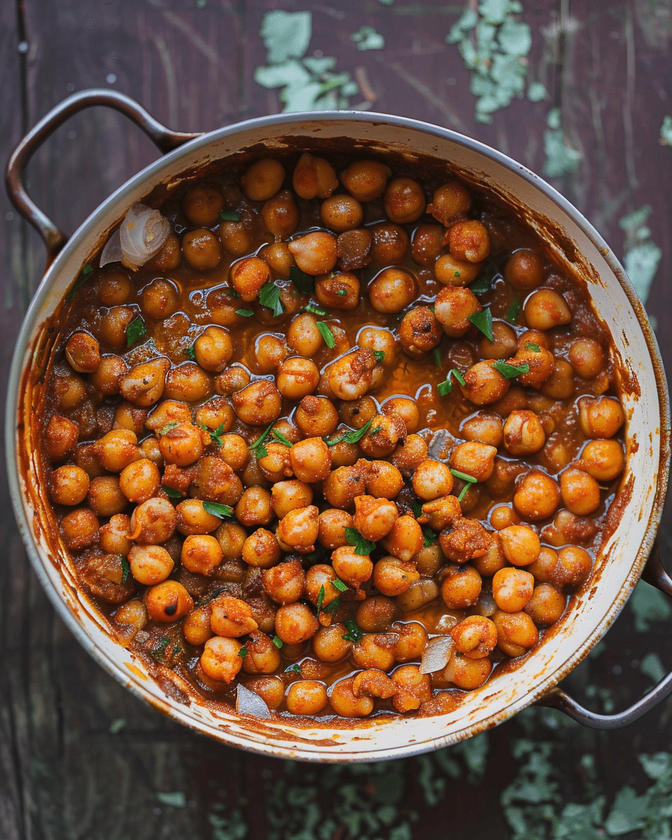 One-Pan Harissa Chicken with Roasted Chickpeas and Spinach