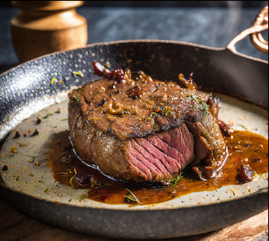 Spiced Pan-Seared Venison with Zandalar Citrus Glaze